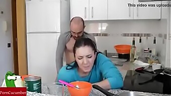 Hot Wife Latest Kitchen Sex With Husband - Fucking Hard