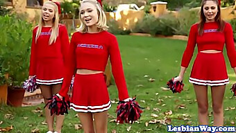 Lesbian Cheerleaders Indulge In A Wild Orgy After Practice