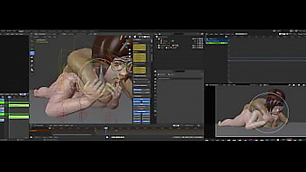 Meis Indledende Indsats I 3d-Animation Ved Hjælp Af Blender-Software Med Reb-Tema Indhold